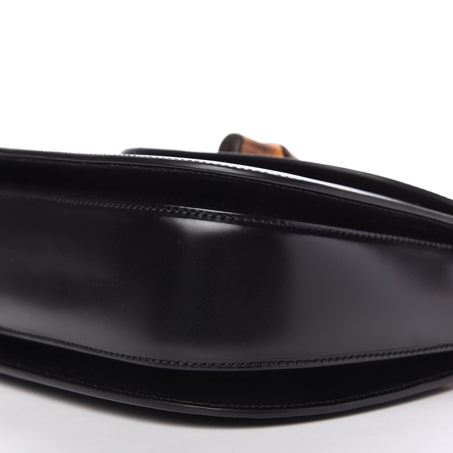 Gucci Calfskin Plexiglass Medium Classic 2 Top Handle Bag Black 7 of 10