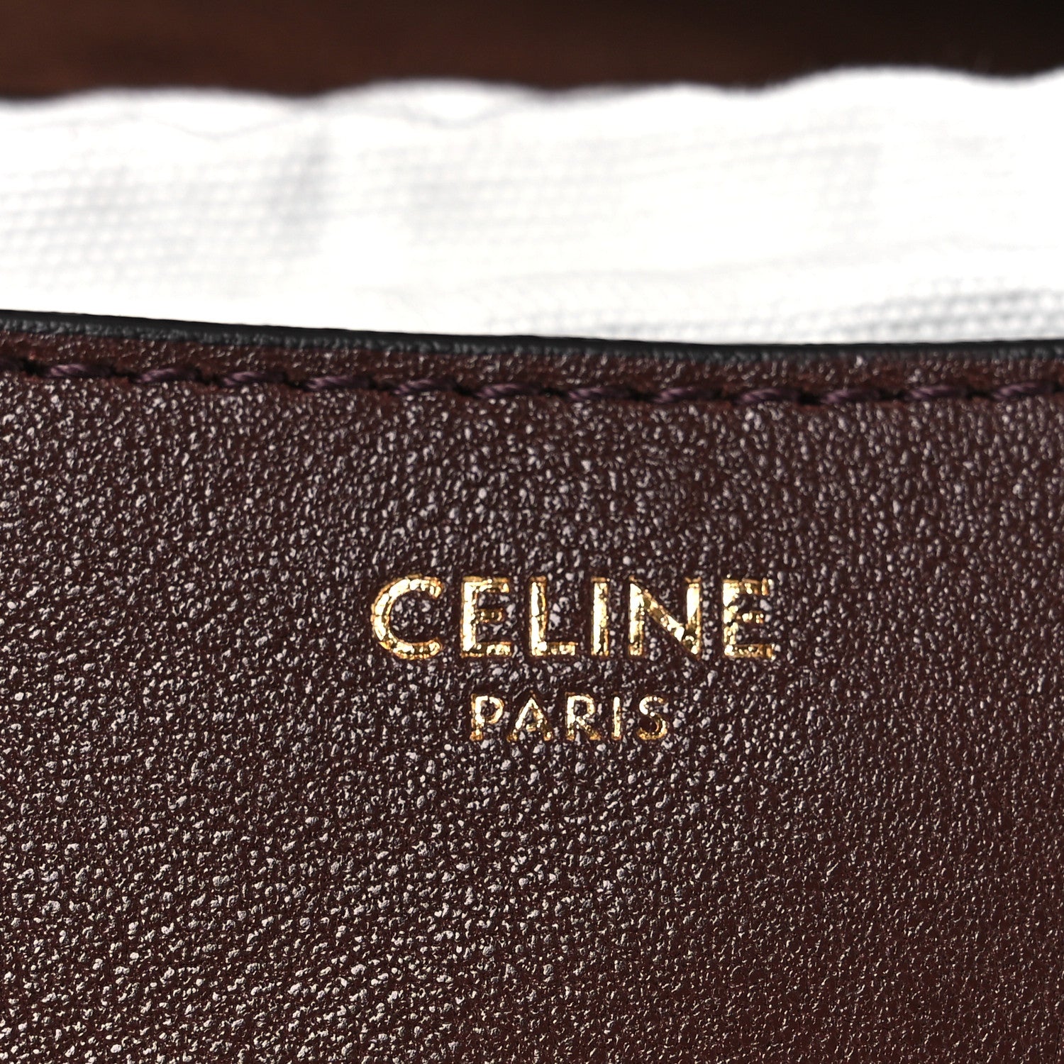Celine Supple Shiny Lambskin Little Halfmoon Soft Triomphe Brick 10 of 22