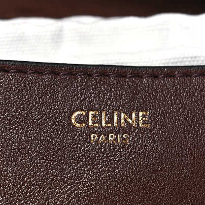 Celine Supple Shiny Lambskin Little Halfmoon Soft Triomphe Brick 10 of 22