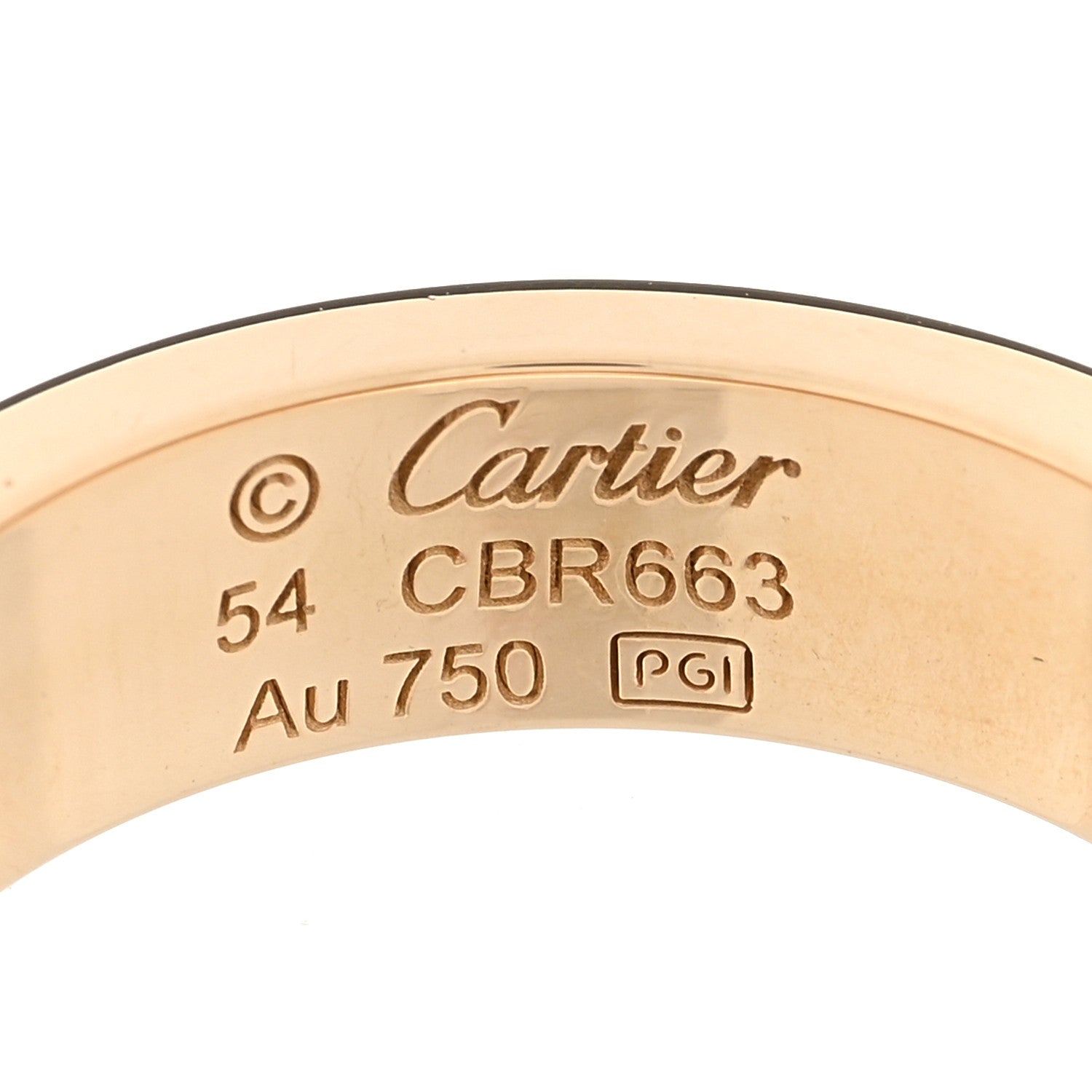 Cartier 18K Yellow Gold 3 Diamond 5.5mm LOVE Ring 54 7 4 of 5