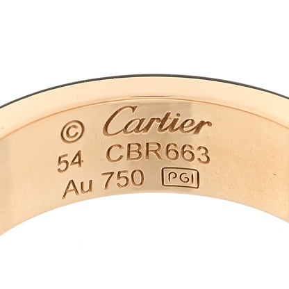 Cartier 18K Yellow Gold 3 Diamond 5.5mm LOVE Ring 54 7 4 of 5