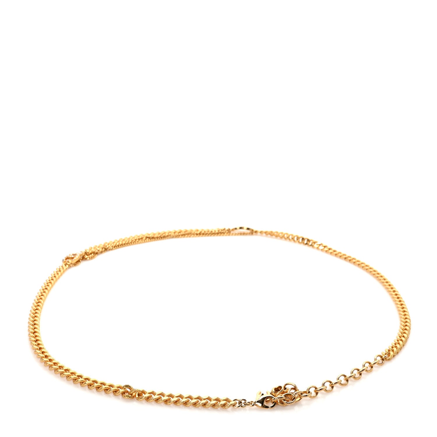 Chanel Crystal CC Multi Strand Chain Belt Gold 2 of 4