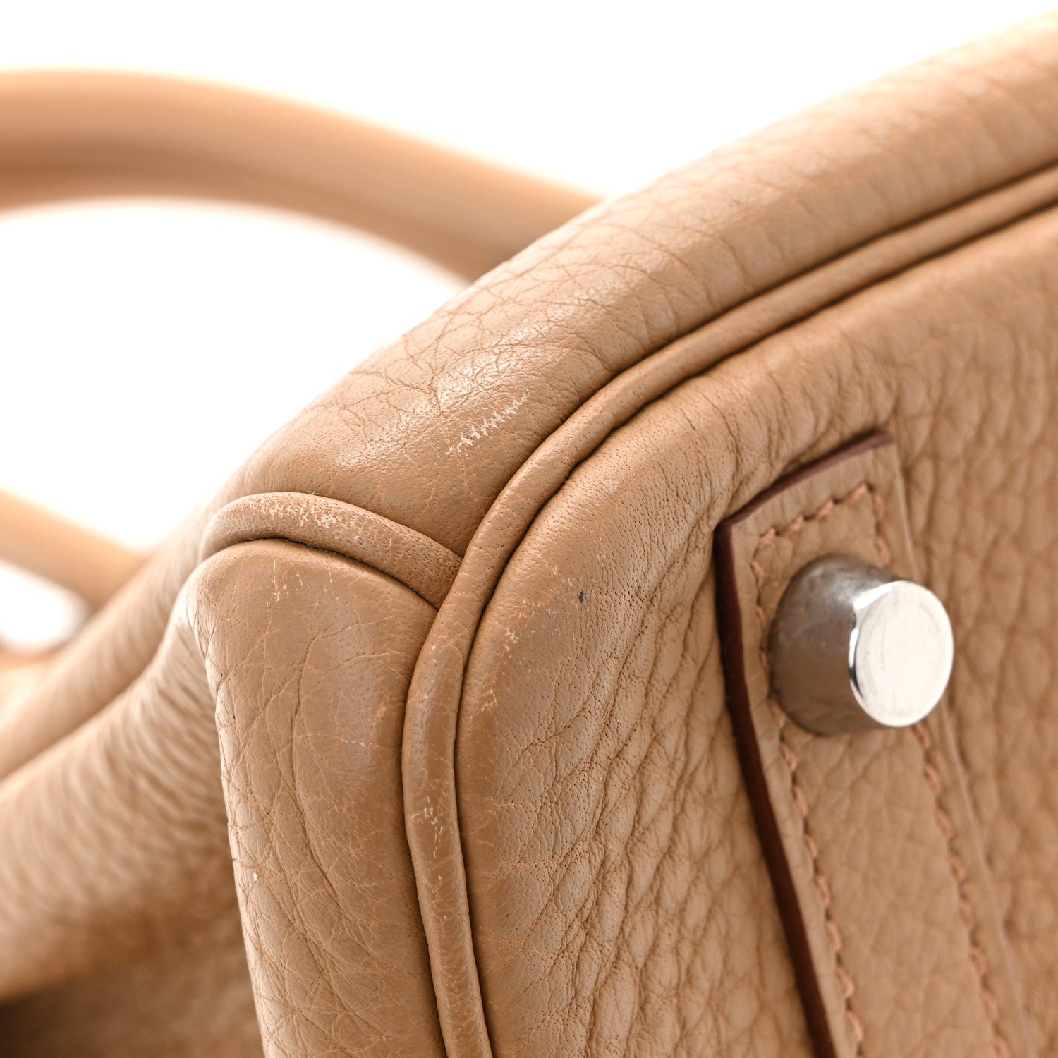 Hermes Taurillon Clemence Birkin 30 Biscuit 11 of 12