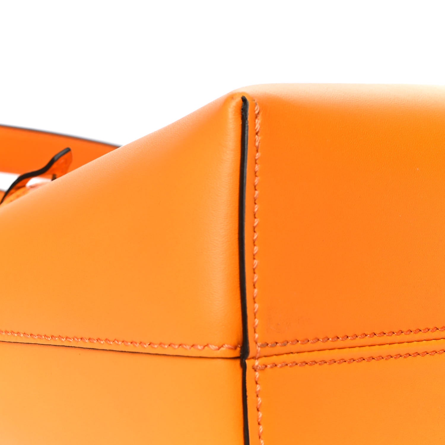Fendi Vitello King Logo Embossed Medium By The Way Boston Bag Clementine 10 of 13
