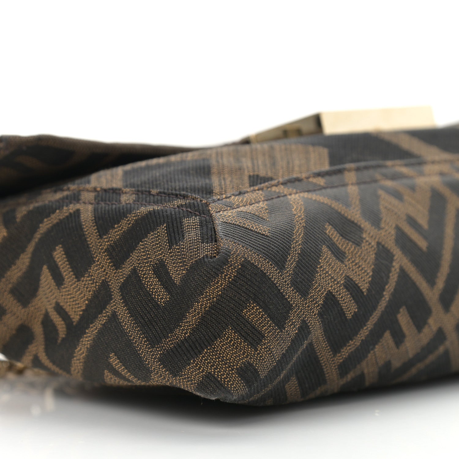 Fendi Zucca Maxi Baguette Bag Tobacco 10 of 12