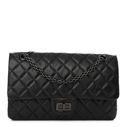 Chanel Aged Calfskin Quilted 2.55 Reissue 225 Flap So Black 1 of 10
