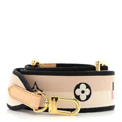 Louis Vuitton Jacquard Speedy Bandouliere 20 Shoulder Strap Black 1 of 3