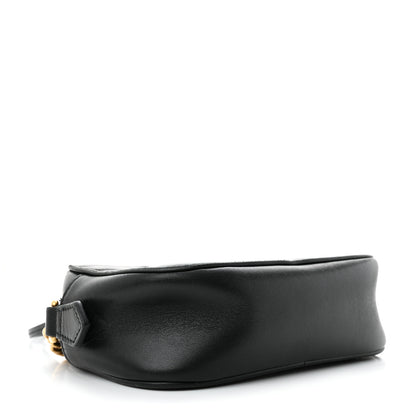 Gucci Calfskin Matelasse Mini GG Marmont Chain Shoulder Bag Black 4 of 11
