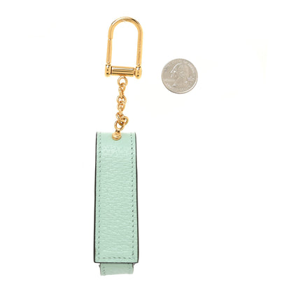 Gucci Textured Calfskin Enamel Single Porte Rouges Keychain Water Green 2 of 7