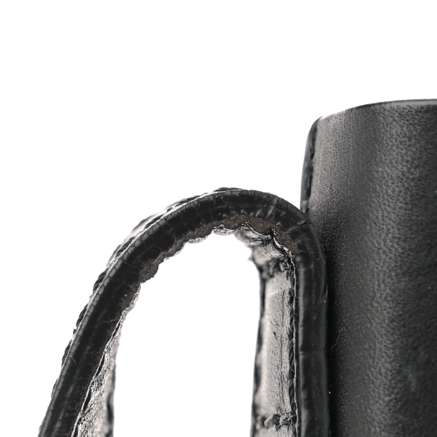 Calfskin Bucket Bag Black Flamma