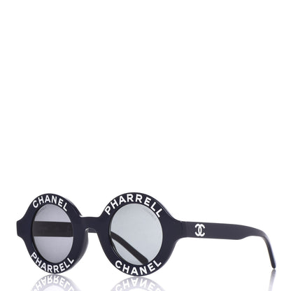 Chanel x Pharrell Williams Round 19mm Sunglasses Indigo Gris 1 of 7