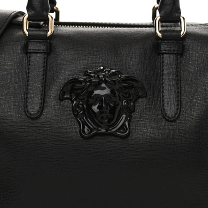 Versace Saffiano Calfskin Palazzo Duffle Bag Black 7 of 8