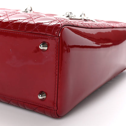 Christian Dior Patent Cannage Large Lady Dior Red 10 of 10