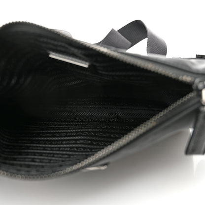 Prada Re-Nylon Saffiano Pocket Zippered Shoulder Bag Black 4 of 8