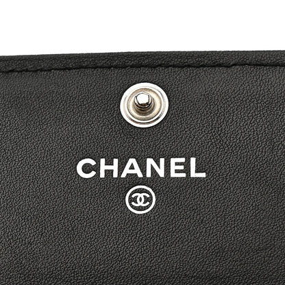 Chanel Caviar Sevruga Long Flap Wallet Black 6 of 12