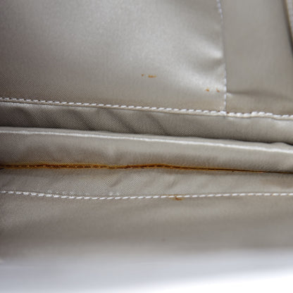 Chanel Metallic Lambskin Chain Clutch Silver 18 of 19