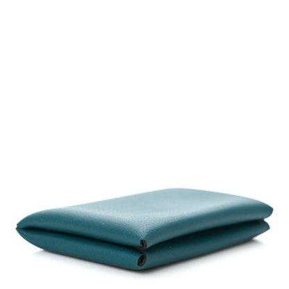 Hermes Evercolor Calvi Card Case Vert Bosphore 4 of 7