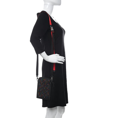 Christian Louboutin Empire Calfskin Spikes Loubilab Clutch Black Multicolor 2 of 10