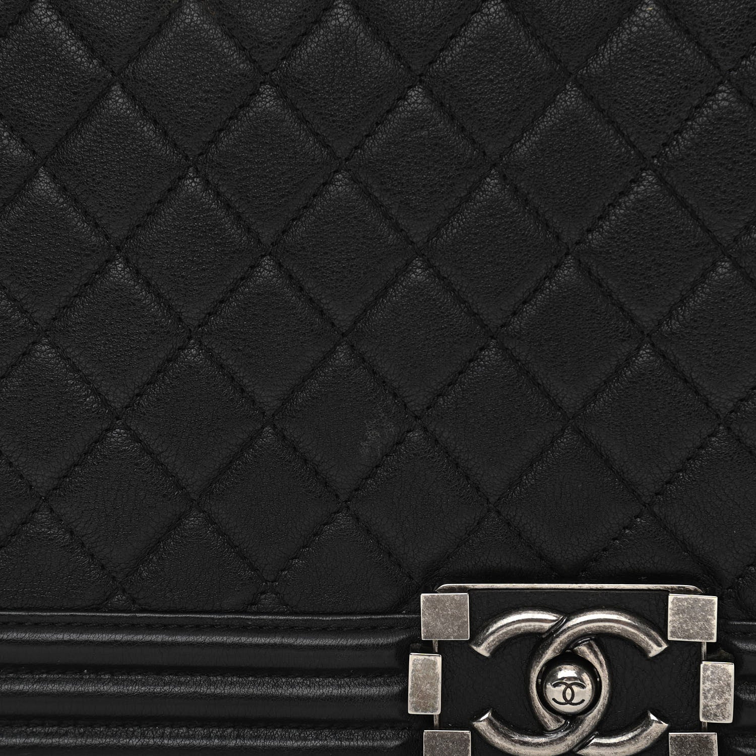 Chanel Grained Calfskin Quilted New Medium Boy Flap Black 12 of 13