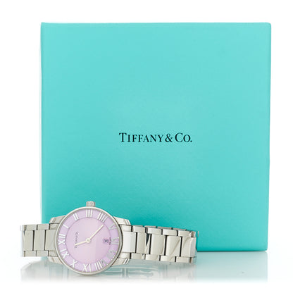 Tiffany Stainless Steel 29mm Atlas 2-Hand Quartz Watch Mauve 5 of 5