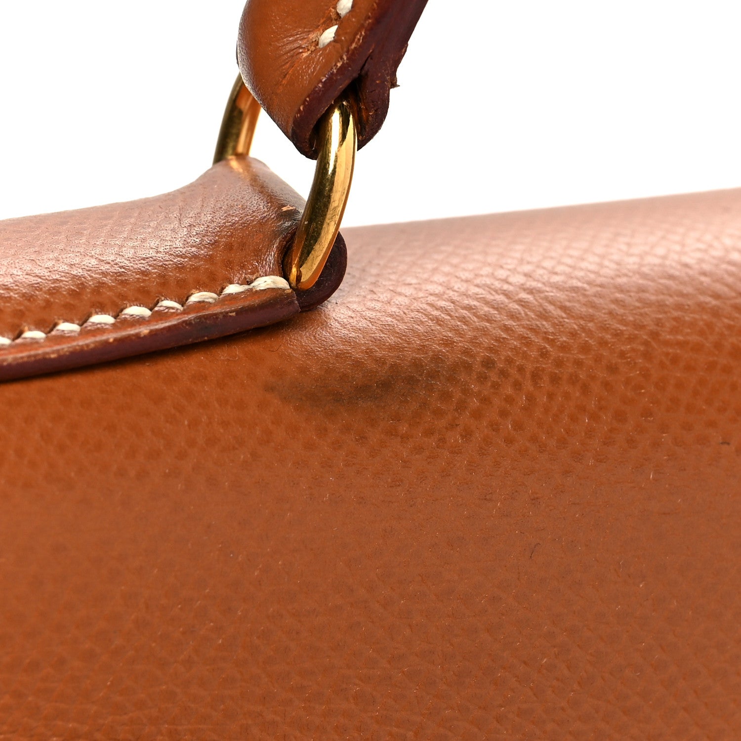 Hermes Courchevel Kelly Sellier 32 Gold 15 of 15