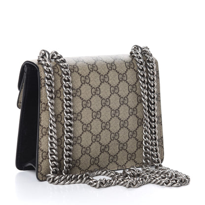 Gucci GG Supreme Monogram Mini Dionysus Shoulder Bag Black 3 of 9