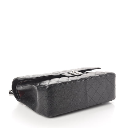Chanel Caviar Quilted Jumbo Double Flap Black 3 of 9