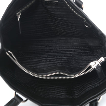 Prada Soft Calf Shopping Tote Black 5 of 9