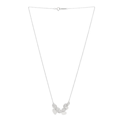 Tiffany Platinum Diamond Mini Paper Flowers Cluster Pendant Necklace 3 of 6