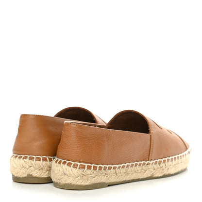 Chanel Calfskin CC Espadrilles 36 Light Brown 4 of 9