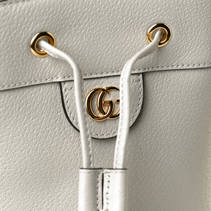 Gucci Glazed Textured Calfskin Web Small Ophidia Bucket Bag Mystic White 10 of 11
