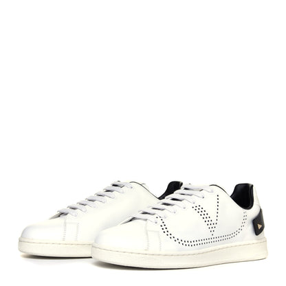 Valentino Garavani Calfskin Mens Backnet Sneakers 40 White Black 3 of 12