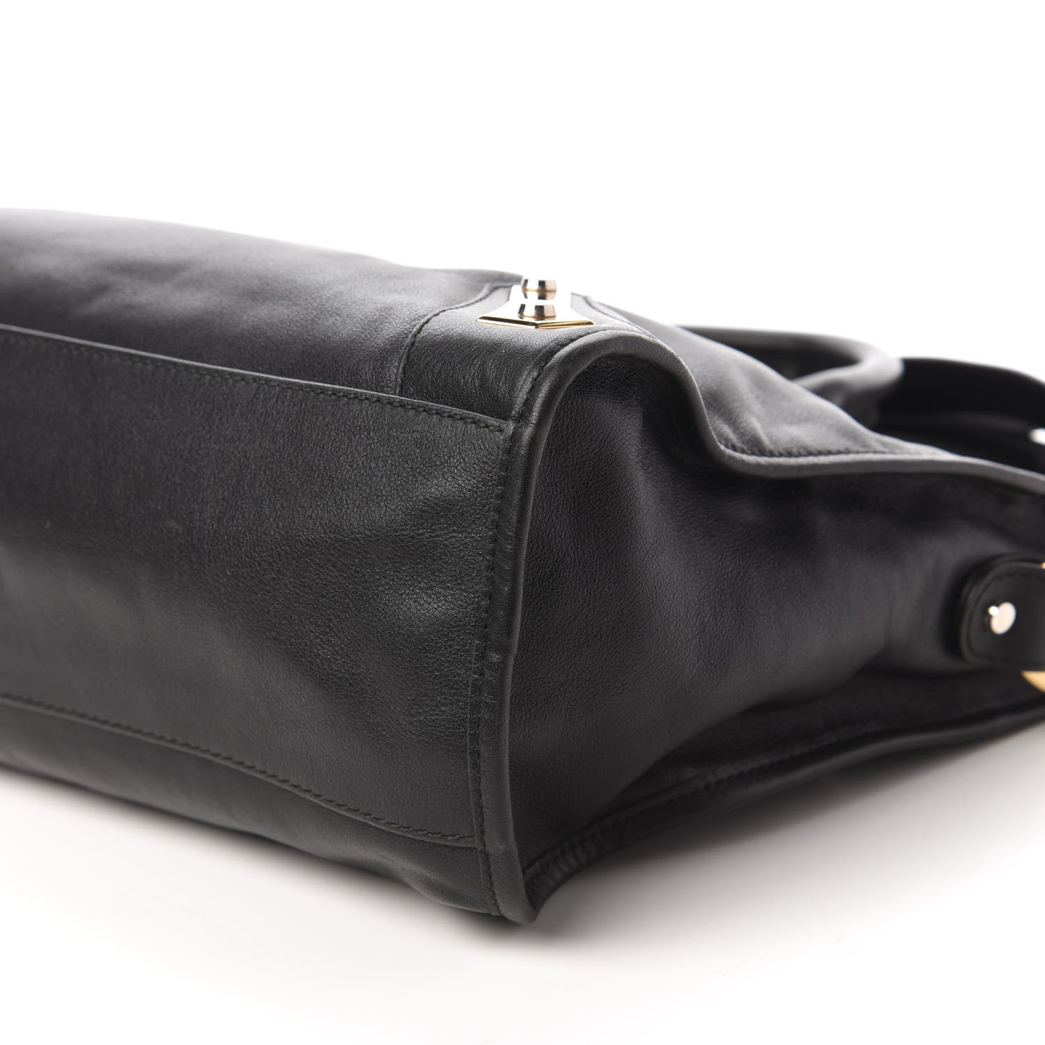 Balenciaga Veau Amp Plate Gold Hardware City Black 7 of 10