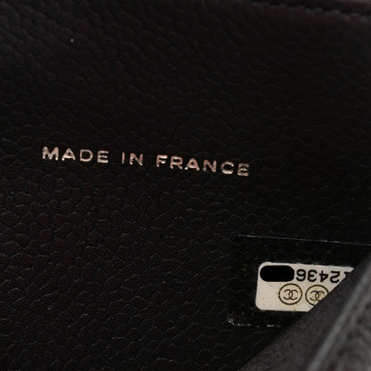 Chanel Caviar Timeless CC Compact French Wallet Black 6 of 6