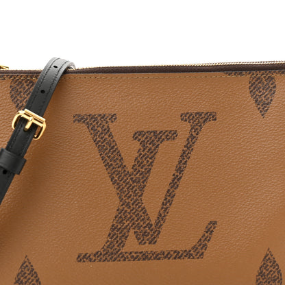 Louis Vuitton Reverse Monogram Giant Double Zip Pochette 8 of 10