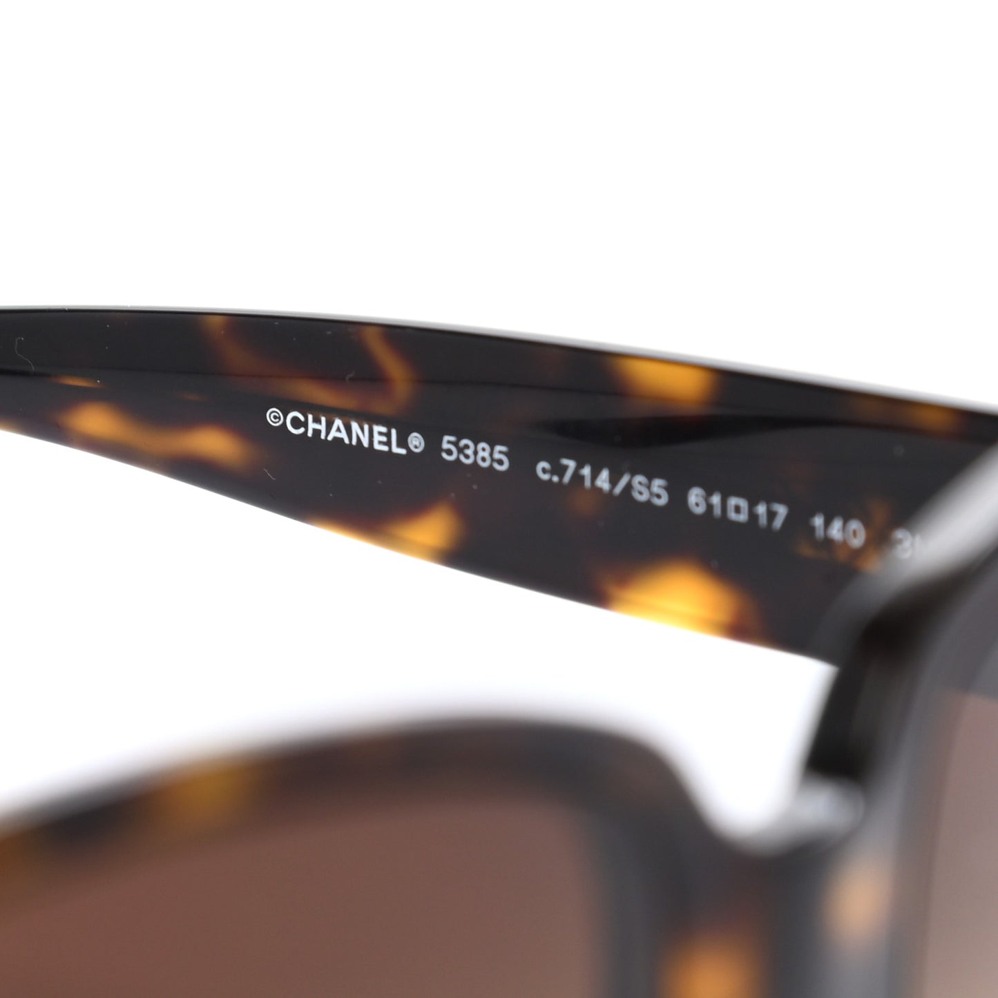 Acetate Square CC Sunglasses 5385 Tortoise