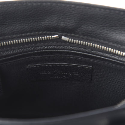 Alexander McQueen Pebbled Calfskin Mini Skull Padlock Zip Around Tote Black 7 of 10