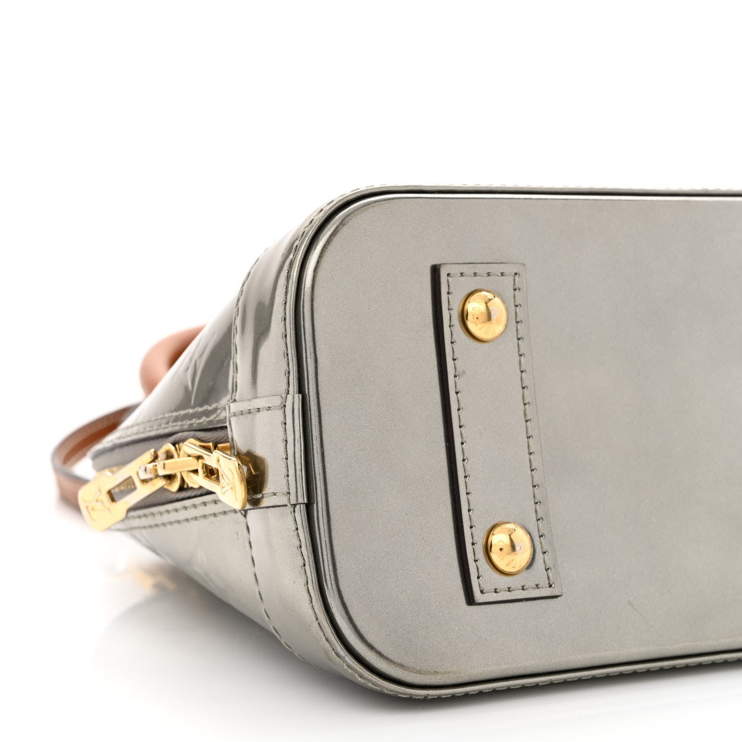 Louis Vuitton Vernis Alma BB Gris Metal 9 of 12