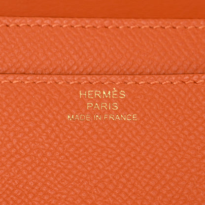 Hermes Epsom Constance Long Wallet To Go Wallet Orange 6 of 11