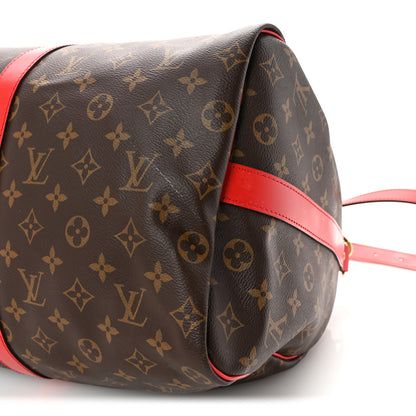 Louis Vuitton Calfskin Monogram Keepall Bandouliere 50 Coquelicot 8 of 9