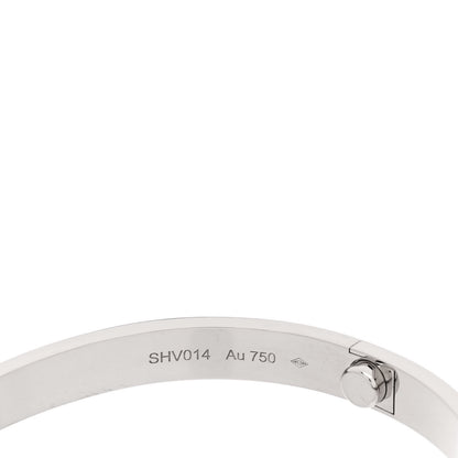 Cartier 18K White Gold LOVE Bracelet 18 4 of 6