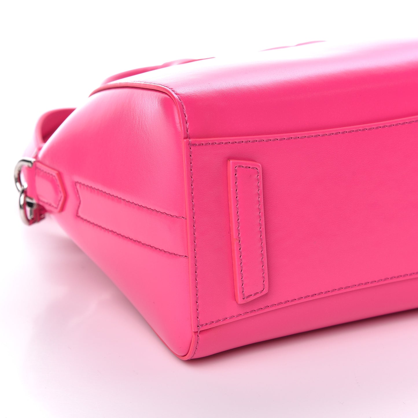 Shiny Lord Calfskin Mini Antigona Shocking Pink
