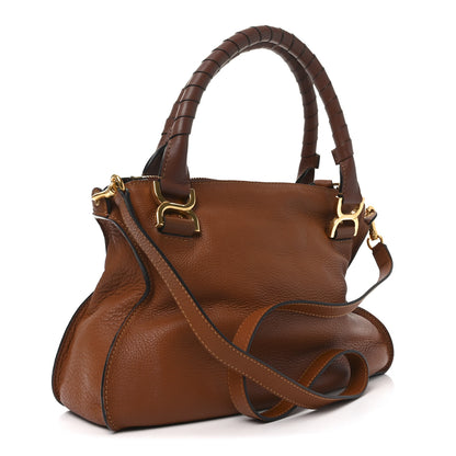 Chloe Calfskin Medium Marcie Satchel Tan 3 of 9