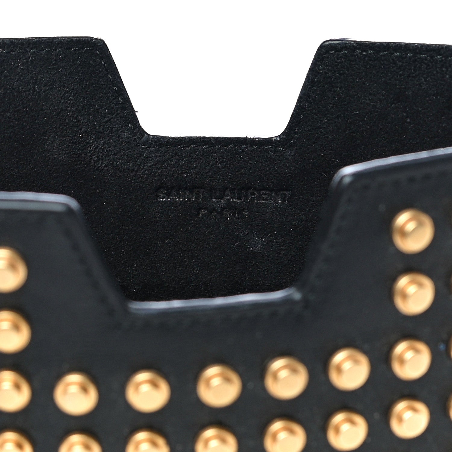 Saint Laurent Calfskin Studded iPad Case Black 6 of 12
