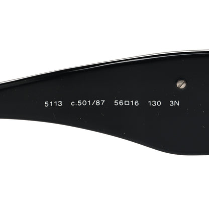 Chanel Camellia CC Sunglasses 5113 Black 6 of 8