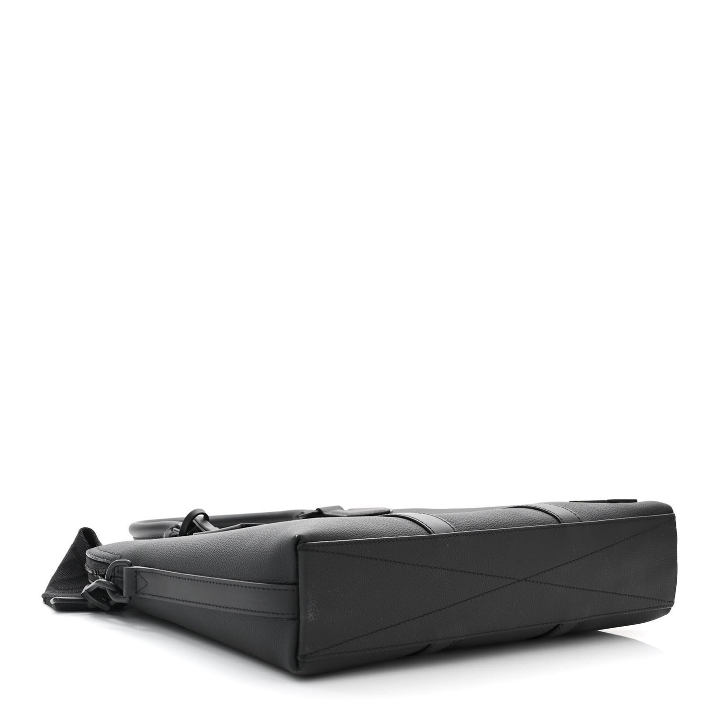 Calfskin Aerogram Takeoff Briefcase Black