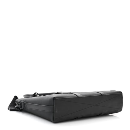 Louis Vuitton Calfskin Aerogram Takeoff Briefcase Black 4 of 10