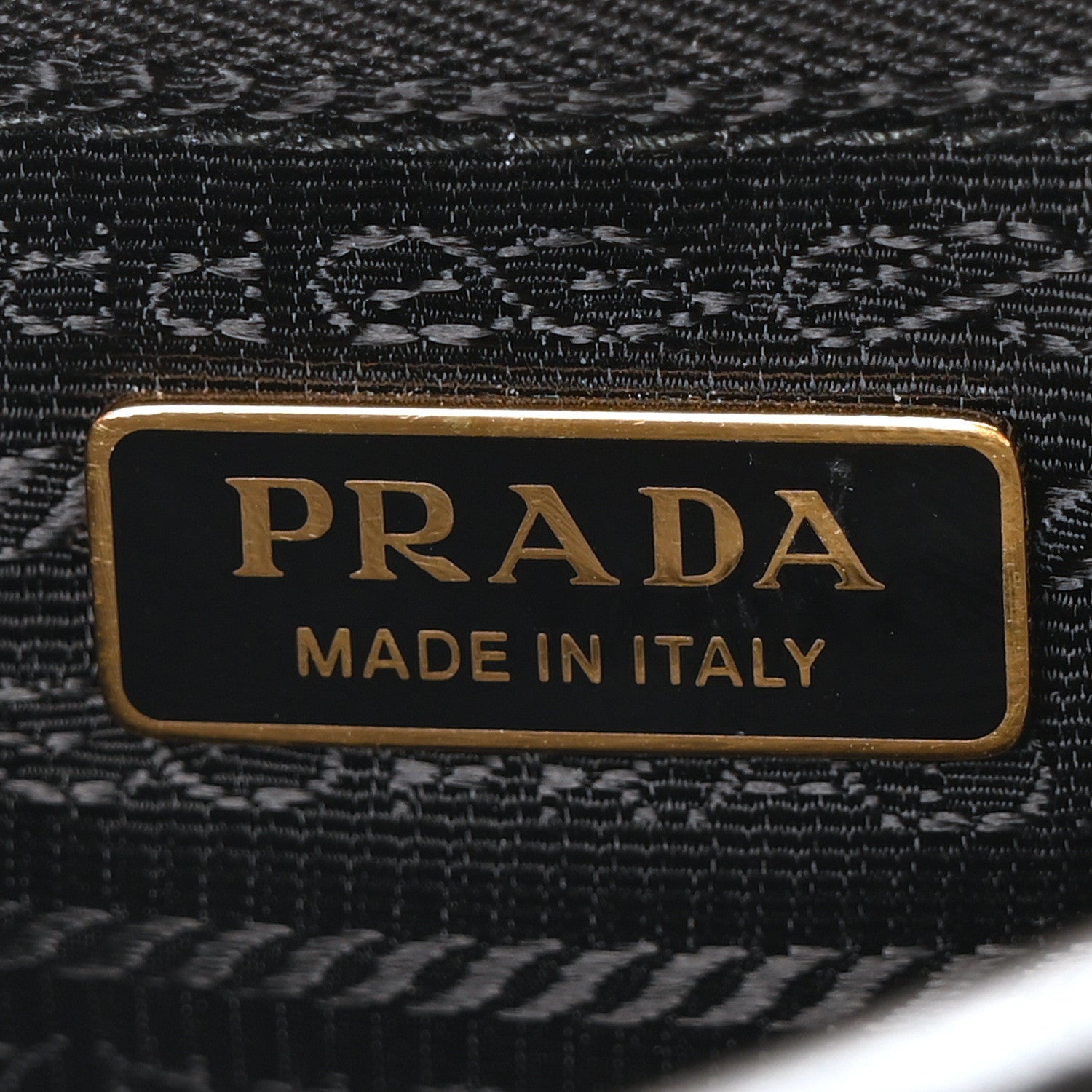Prada Shiny Nappa Medium Shoulder Bag Black 6 of 10
