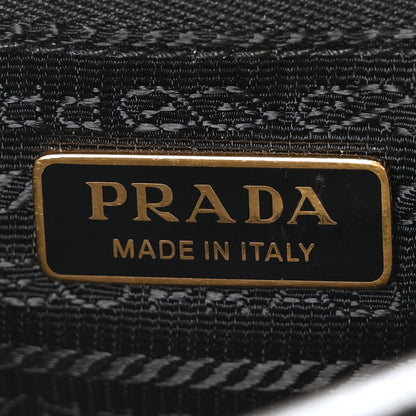 Prada Shiny Nappa Medium Shoulder Bag Black 6 of 10