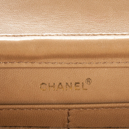 Chanel Calfskin Square Quilted Wallet On Chain WOC Beige 6 of 8
